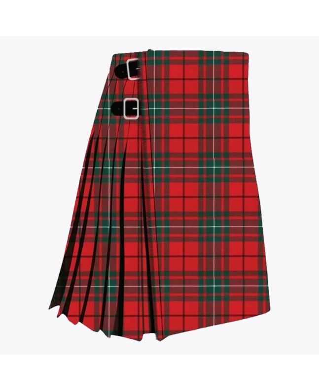 MacAuley Red Modern Tartan Kilt
