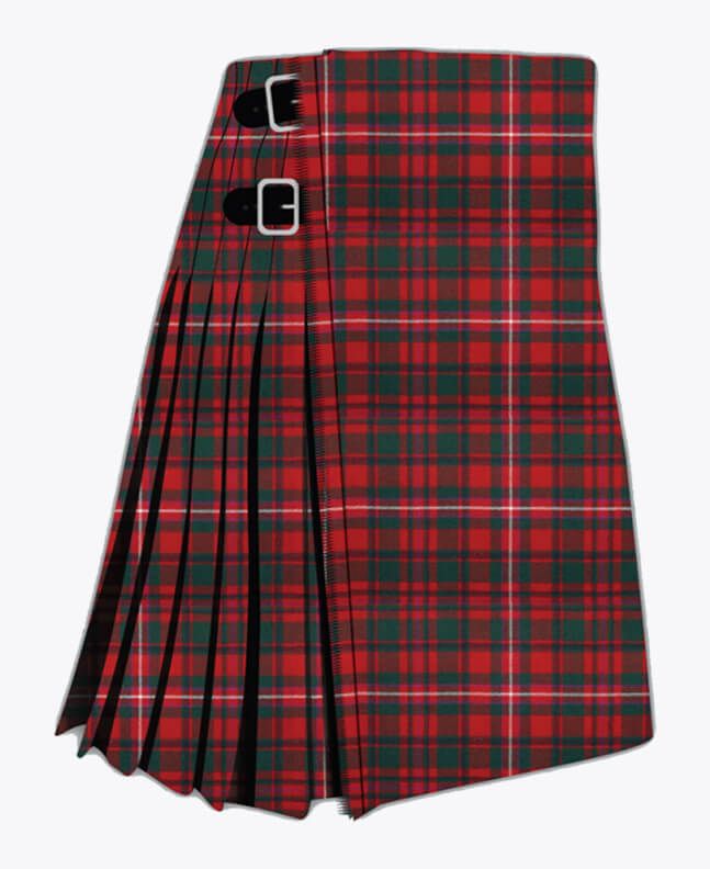 Mackinnon Red Modern Tartan Kilt