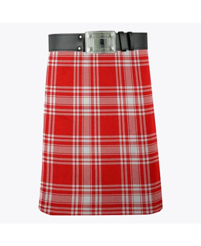 Menzies Red & White Modern Tartan Kilt