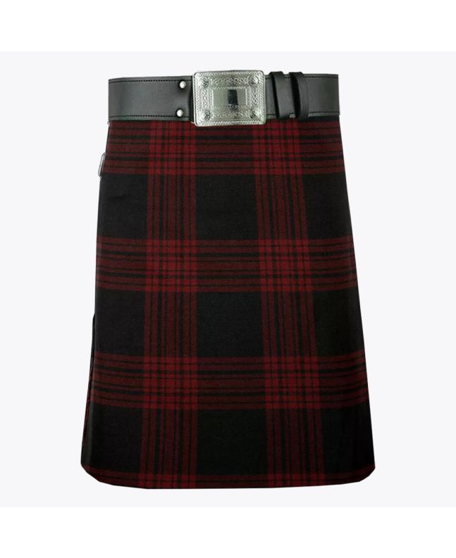 Menzies Red and Black Tartan Kilt