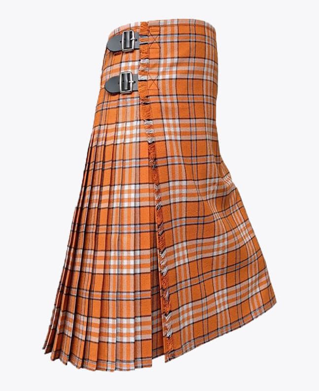 Tennessee Volunteer Orange Tartan Kilt