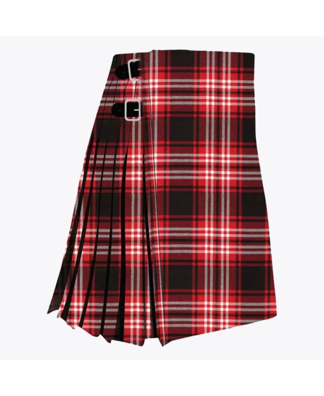 Tweedside Red Modern Tartan Kilt