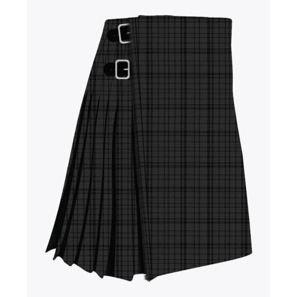 Black Shadow Tartan Kilt