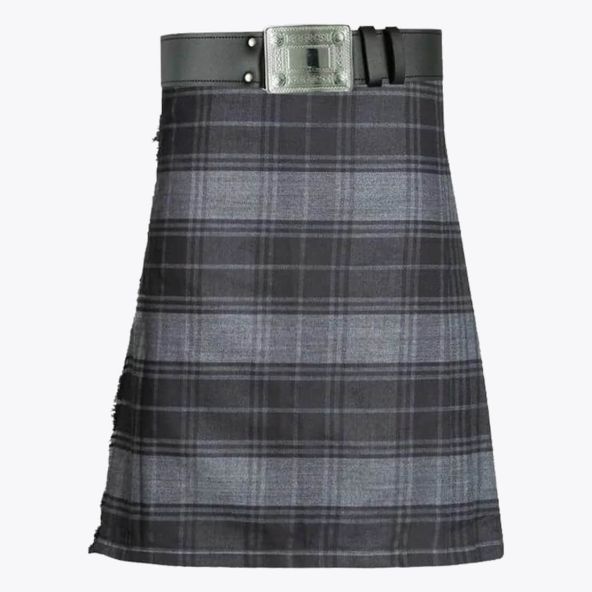 Grey Highlander Tartan Kilt