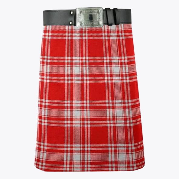 Menzies Red & White Modern Tartan Kilt