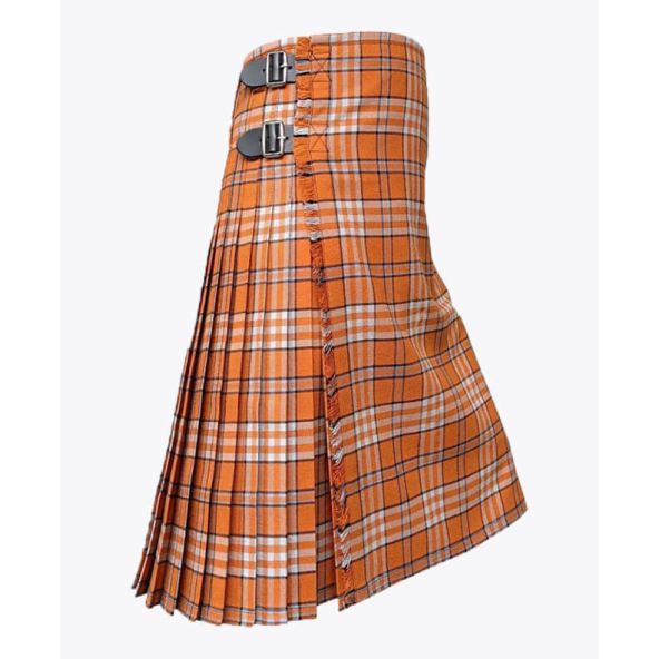 Tennessee Volunteer Orange Tartan Kilt