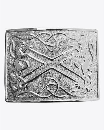Highland Saltire Kilt Belt Buckle
