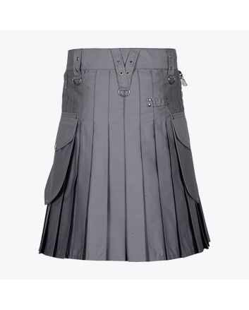 Modern Utility Kilt With Cargo Pockets