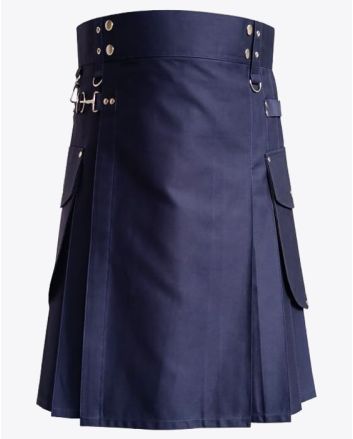 Navy Blue Utility Kilt