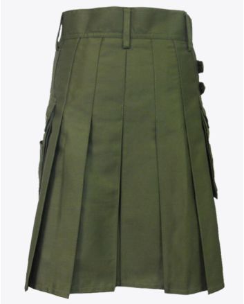 Olive Green kilt Men
