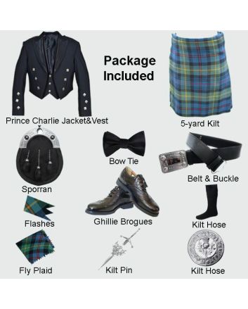 Prince Charlie Kilt Outfit Package